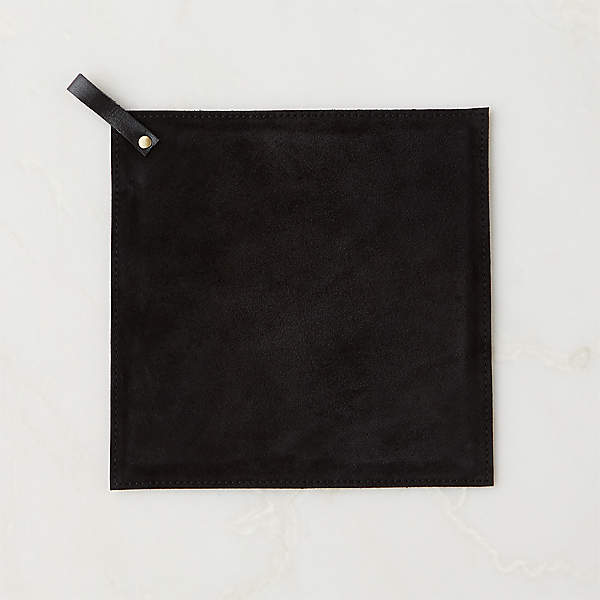 Black Suede Pot Holder + Reviews