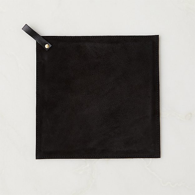 https://cb2.scene7.com/is/image/CB2/BlackSuedePotHolderSHF23/$web_product_hero$&/230424110013/black-suede-pot-holder.jpg