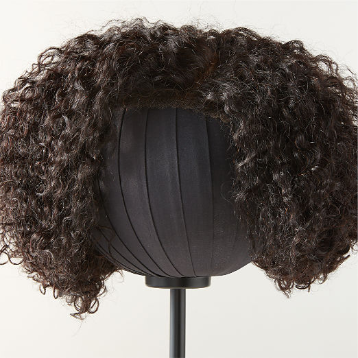 Ra Black Silk Hat & Wig Stand