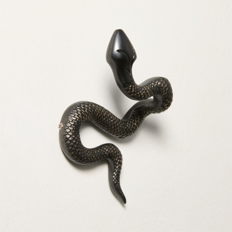 Blackened Brass Snake Wall Hook - image 2 of 4