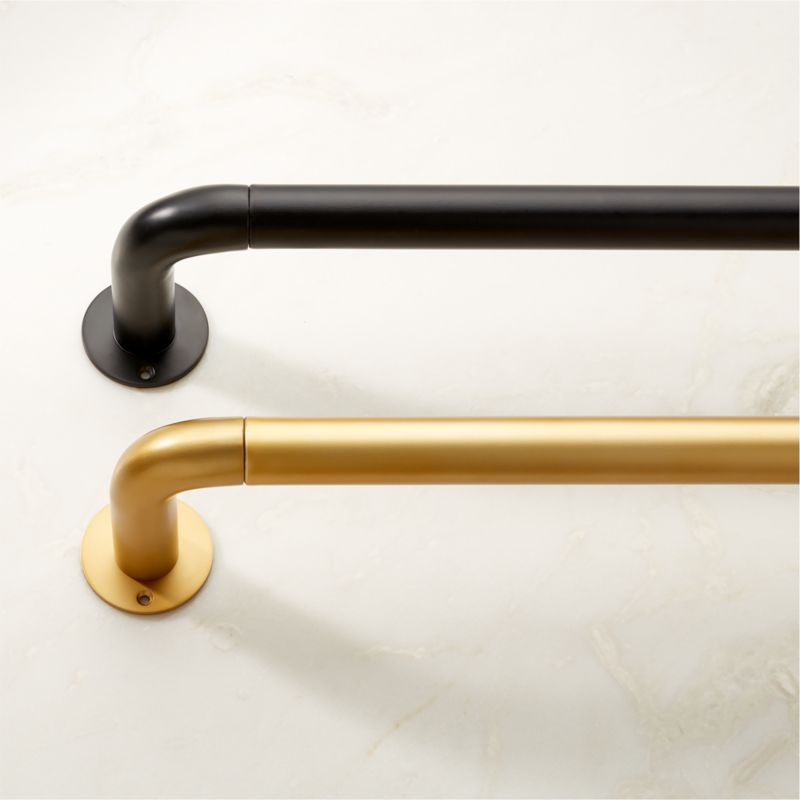 Matte Black Blackout Curtain Rod 48"-88"x1.25" - image 2 of 4