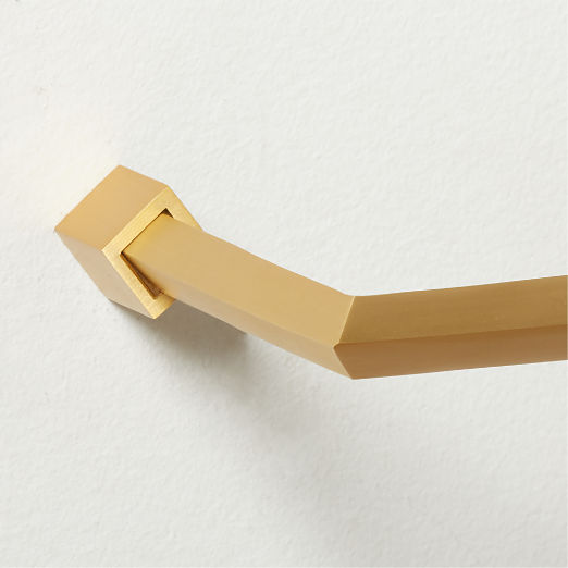 Blaine Brushed Brass Towel Bar 24"