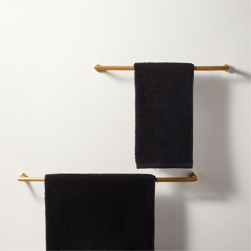 Towel Bar - Metal Rack in Black, Bronze, Brass, Silver, & White - Cascade  Iron Co