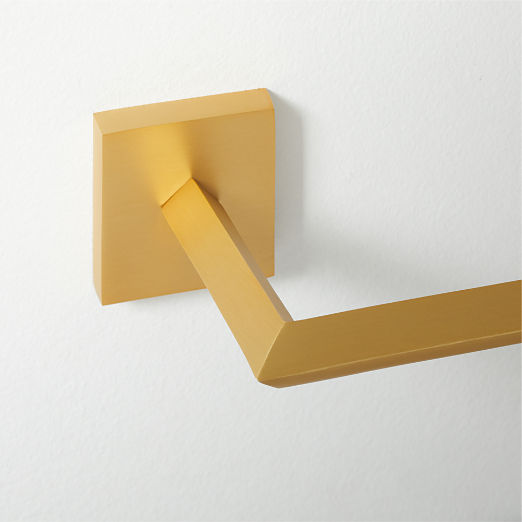 Blaine Brushed Brass Wall Mount Toilet Paper Holder