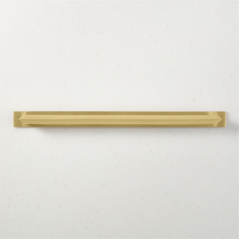 Blaine Brushed Brass Handle with Back Plate 12" - image 0 of 4