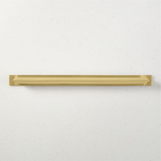 Blaine Brushed Brass Handle with Back Plate 12"