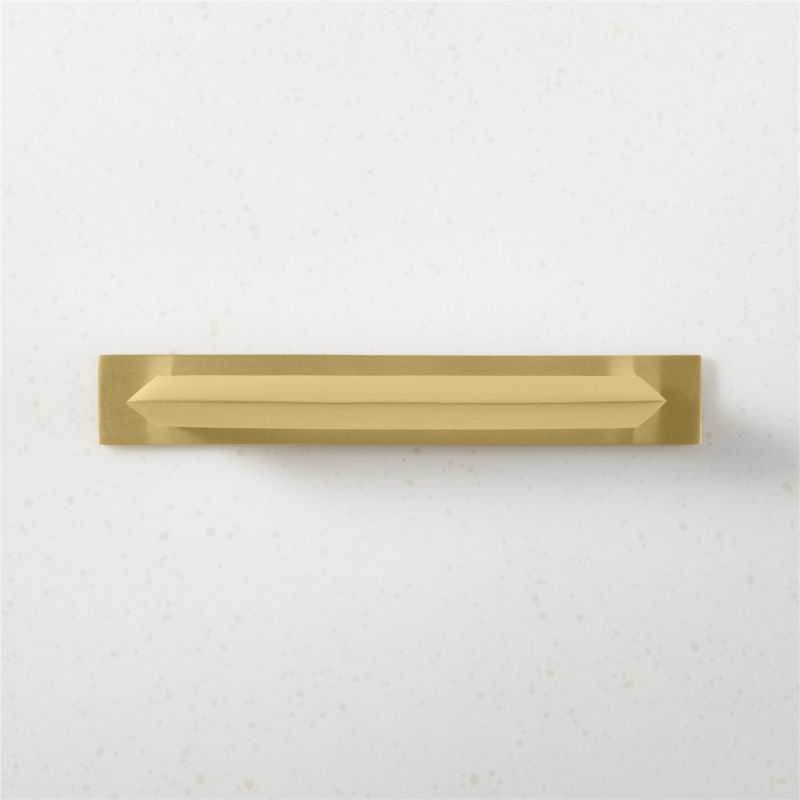 Blaine Brushed Brass Handle with Back Plate 5" - image 0 of 4