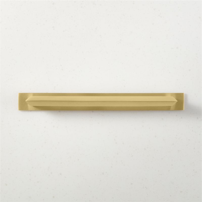 Blaine Brushed Brass Handle with Back Plate 8" - image 0 of 5