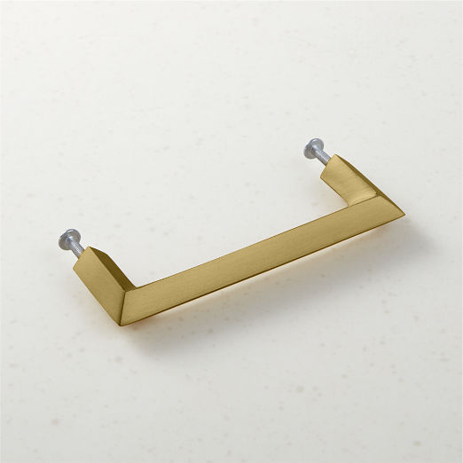 Blaine Brushed Brass Handle 4"