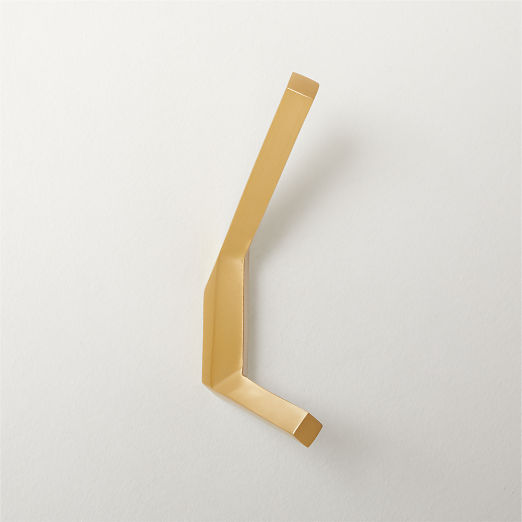 Blaine Brushed Brass Wall Mount Hook