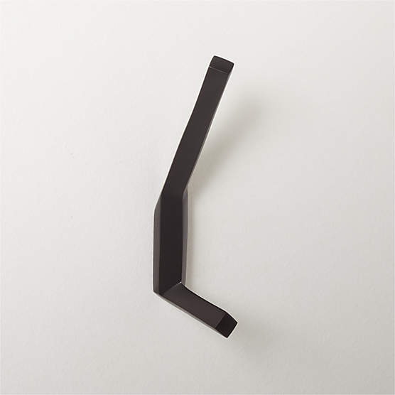 Slotted Screw Matte Black Towel Bars, CB2