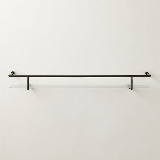 Floating Wall Shelves with Storage CB2