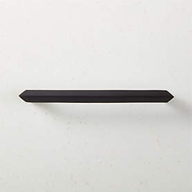 Slotted Screw Matte Black Towel Bars, CB2