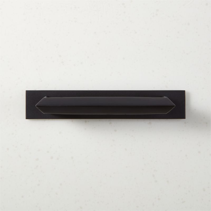 Blaine Black Handle with Back Plate 4" - image 0 of 5