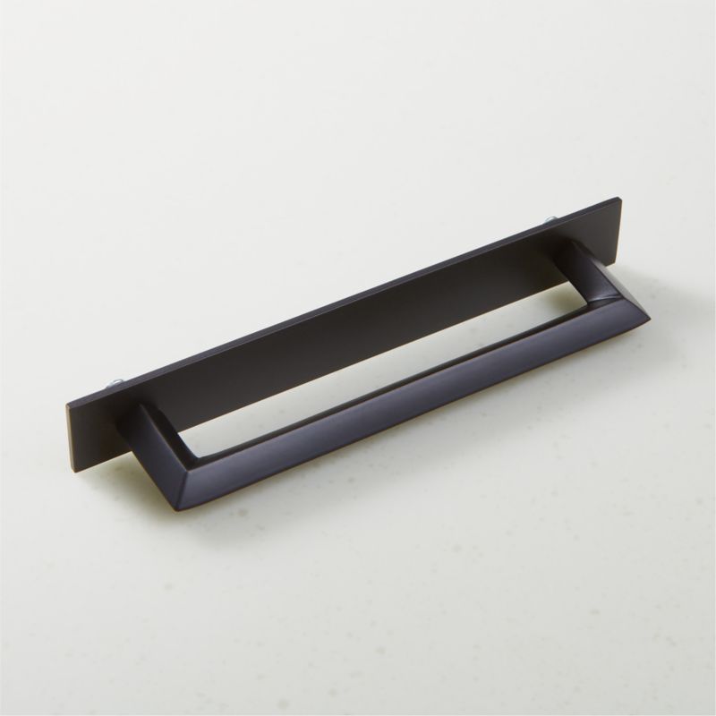 Blaine Black Handle with Back Plate 6" - image 1 of 4