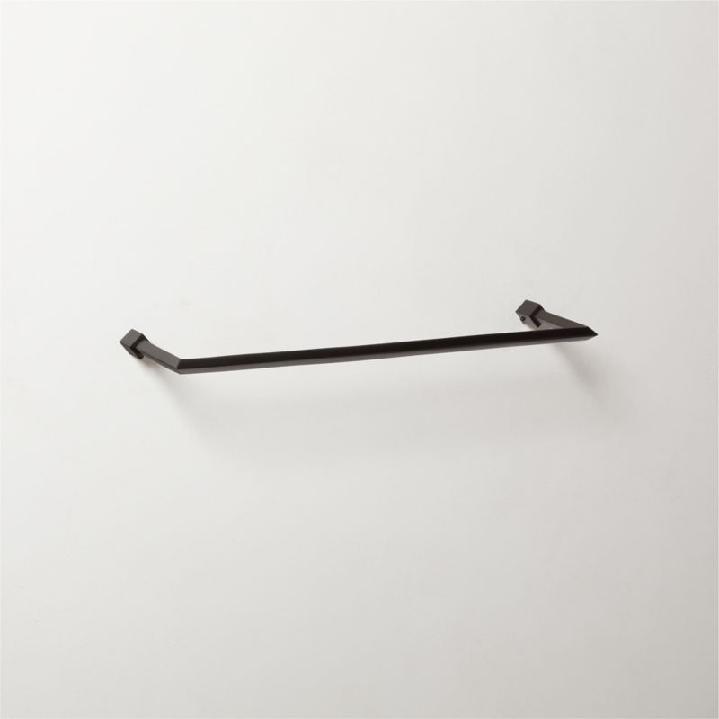 Kela Matte Black Towel Rack + Reviews