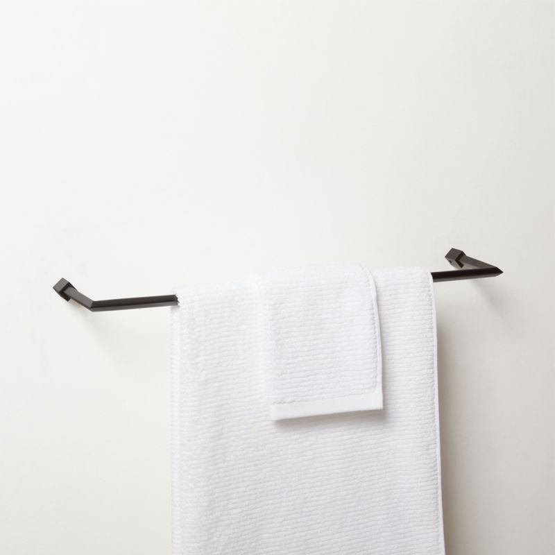 Blaine Matte Black Towel Bar 24" - image 2 of 5