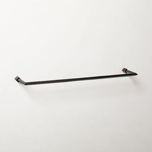 Blaine Matte Black Towel Bar 24"