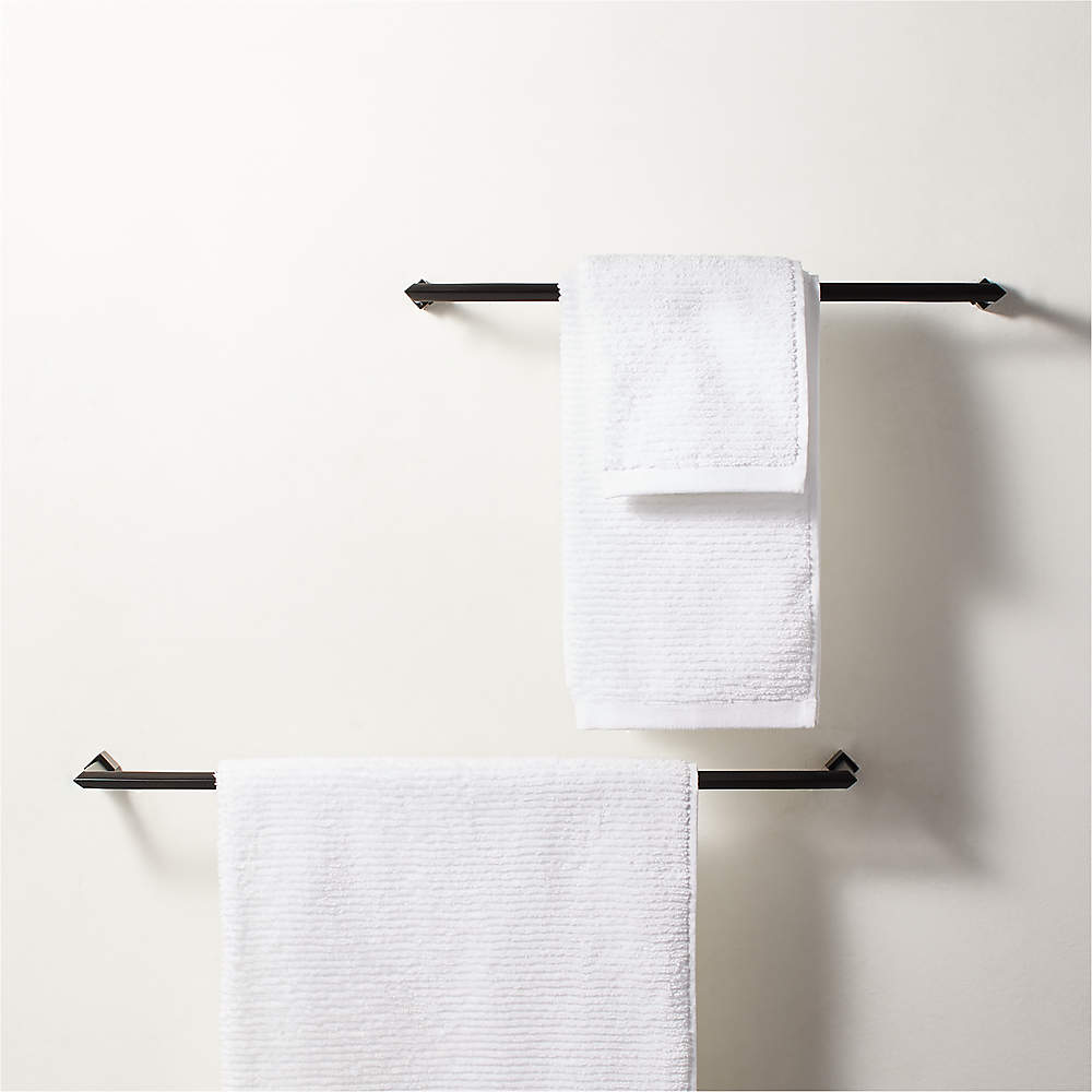 Stainless Steel Matte Black Bathroom Towel Rack Towel Bar - Bed Bath &  Beyond - 34459679
