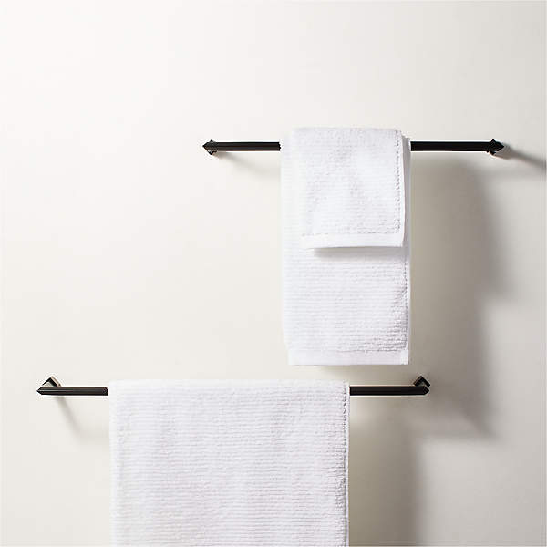 Blaine Modern Matte Black Towel Bars