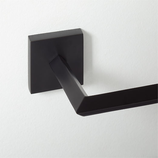 Blaine Matte Black Wall-Mounted Toilet Paper Holder