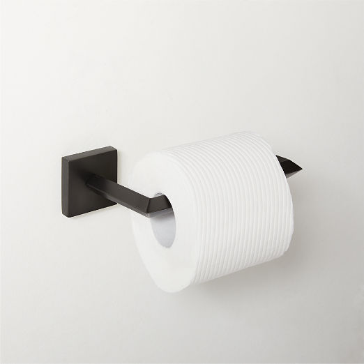 Blaine Matte Black Wall-Mounted Toilet Paper Holder