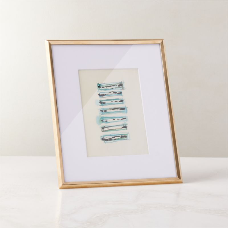 View Blaine Polished Brass Picture Frame 5"x7" details