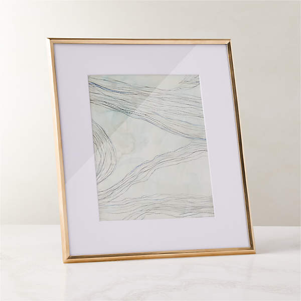 Gallery Brass Picture Frames with White Mats