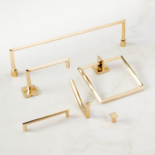 Blaine Unlacquered Brass Towel Ring