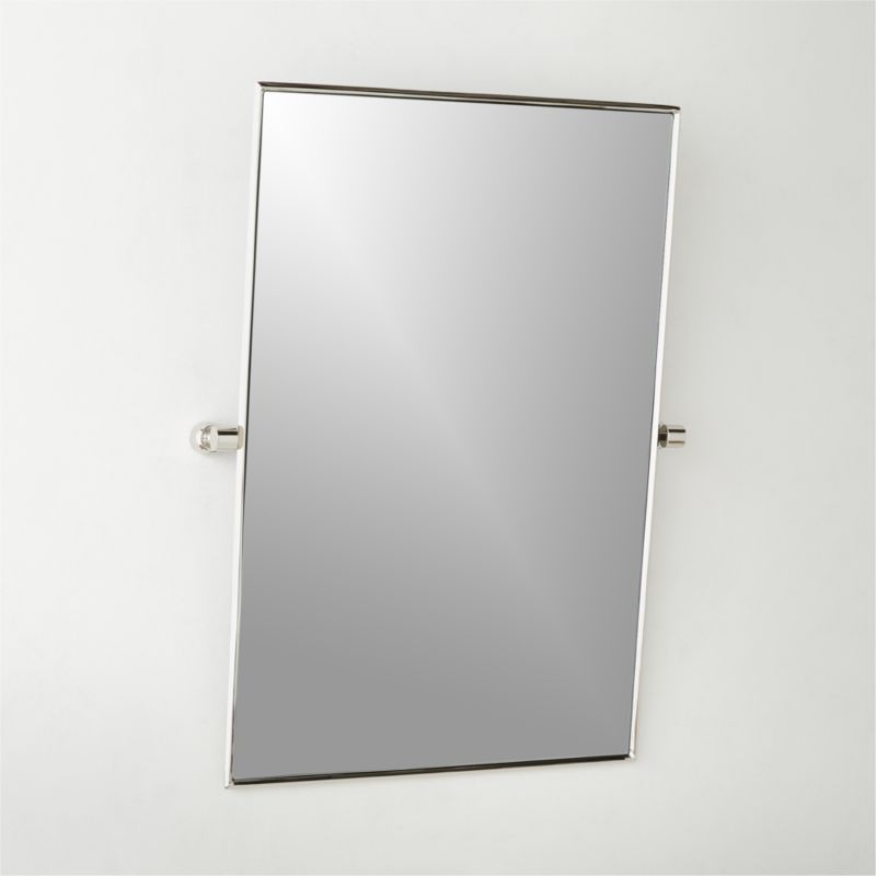 Blaine Polished Nickel Rectangular Pivot Wall Mirror 24"x36" - image 3 of 6