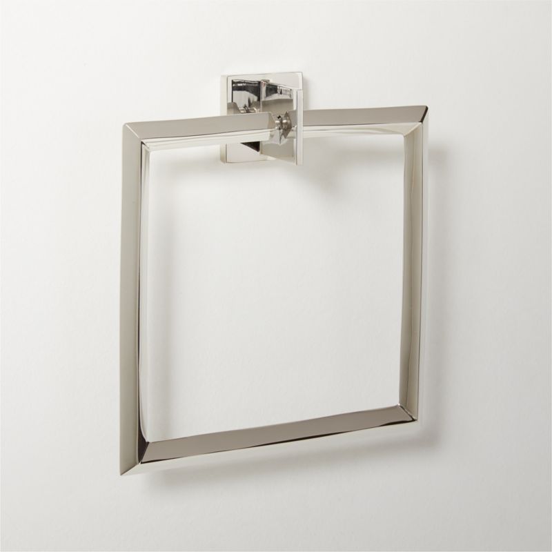 Blaine Polished Nickel Towel Ring - image 0 of 4