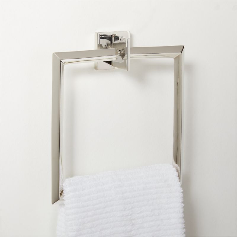 Blaine Polished Nickel Towel Ring - image 1 of 4