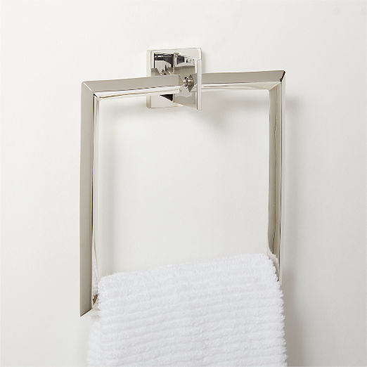 Blaine Polished Nickel Towel Ring