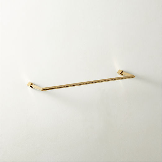 Blaine Unlacquered Brass Towel Bar 18''