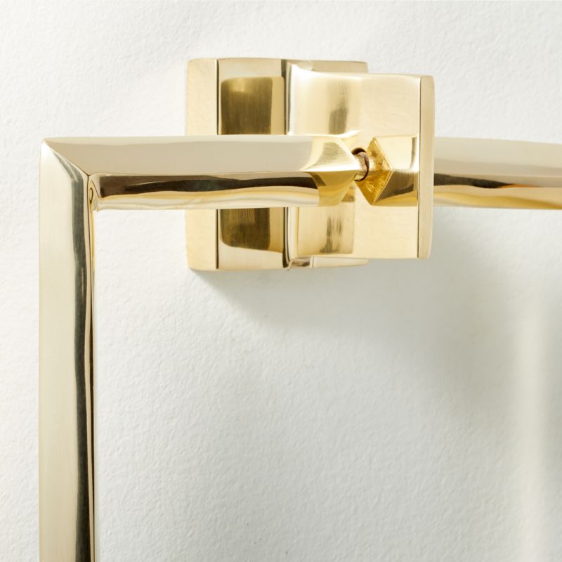 Blaine Unlacquered Brass Towel Ring - image 2 of 5