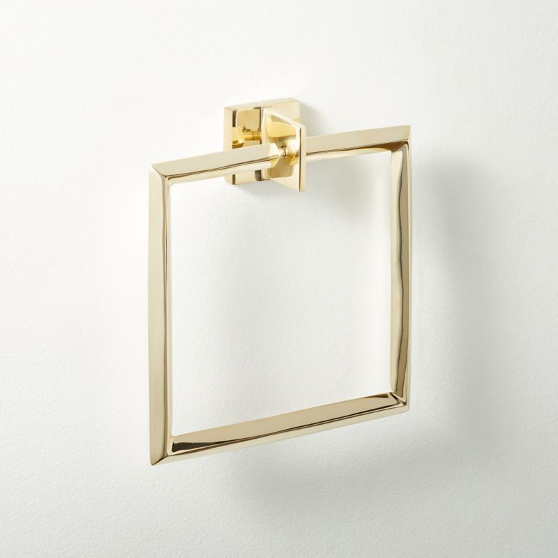 Baldwin - New Orleans Towel Ring - Polished Brass