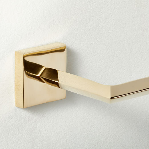 Blaine Unlacquered Brass Wall-Mounted Toilet Paper Holder