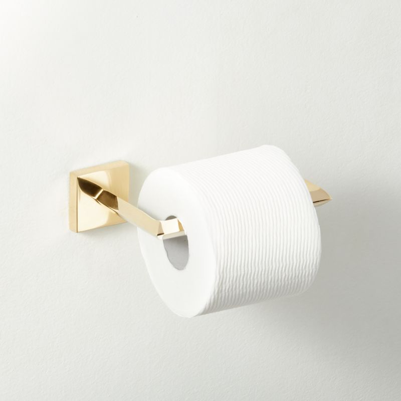 Blaine Unlacquered Brass Wall Mount Toilet Paper Holder - image 1 of 5