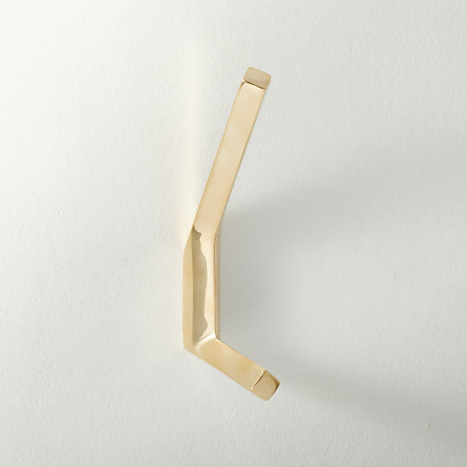 Blaine Unlacquered Brass Wall Hook