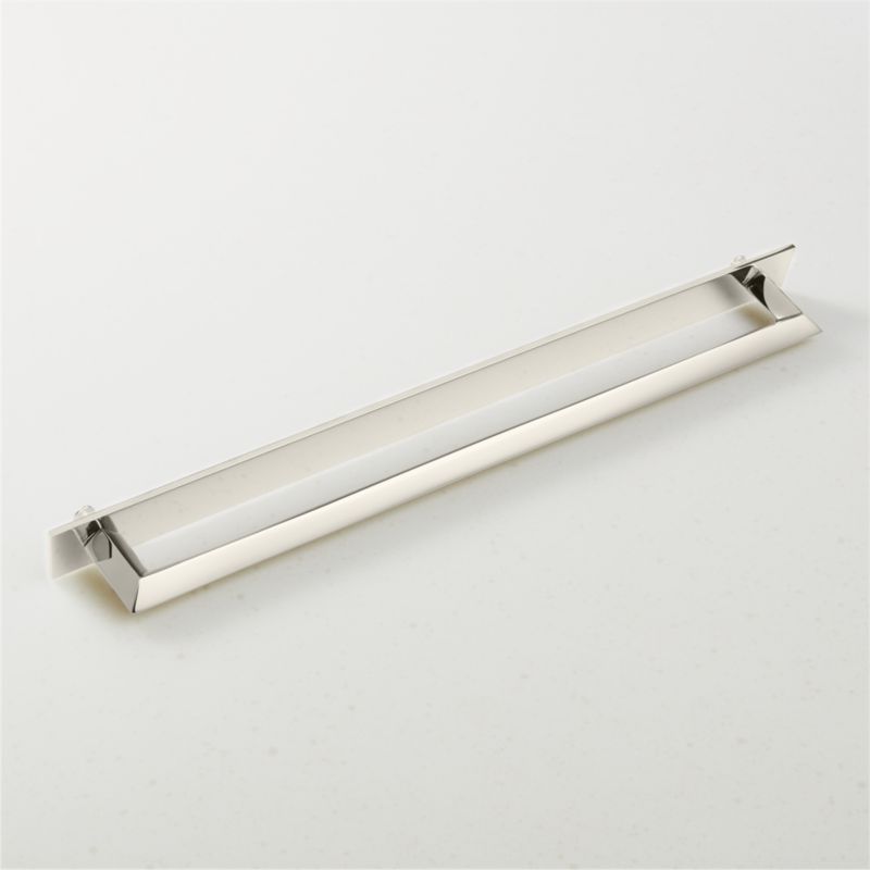 Blaine Polished Nickel Handle with Back Plate 12" - image 1 of 4