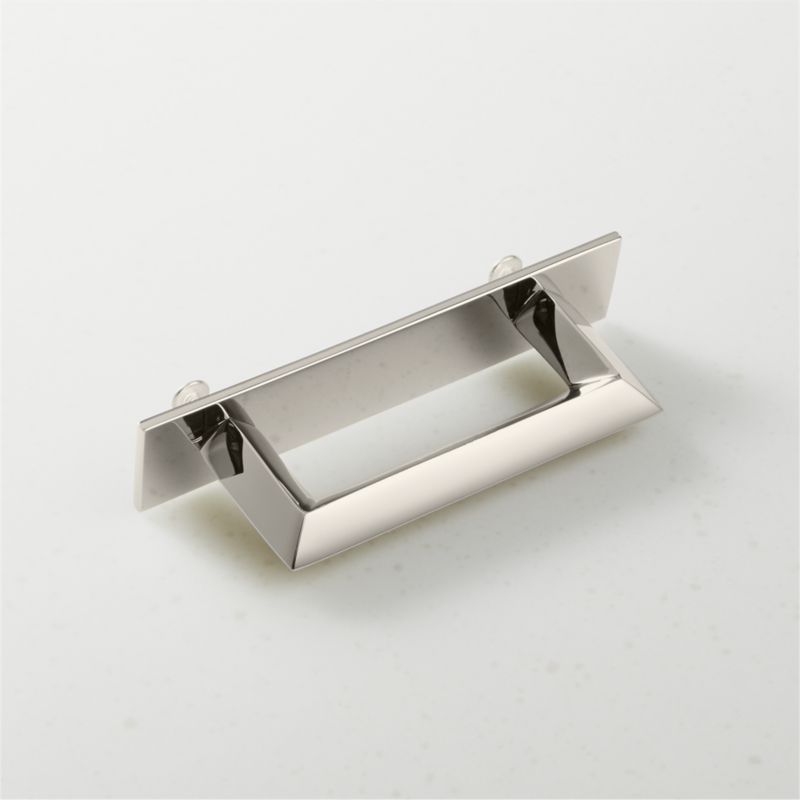 Blaine Polished Nickel Handle with Back Plate 3" - image 1 of 4