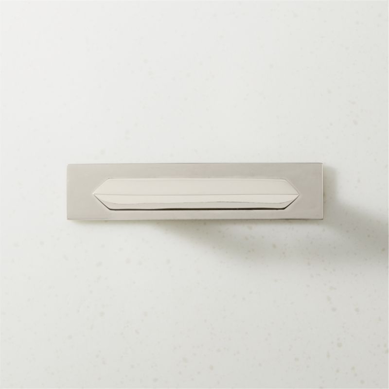 Blaine Polished Nickel Handle with Back Plate 3" - image 0 of 4