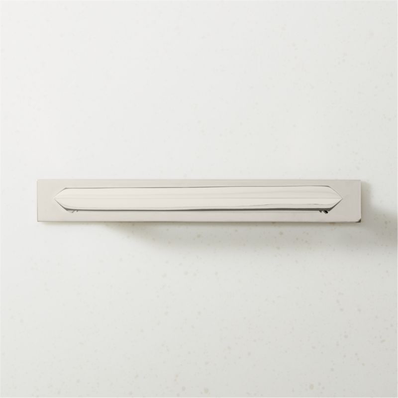 Blaine Polished Nickel Handle with Back Plate 6" - image 0 of 5