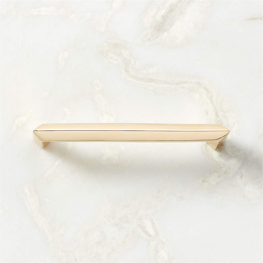 Lavau Brushed Brass Cabinet Handle with Backplate 3