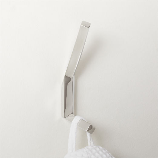 Blaine Polished Nickel Wall Mount Hook