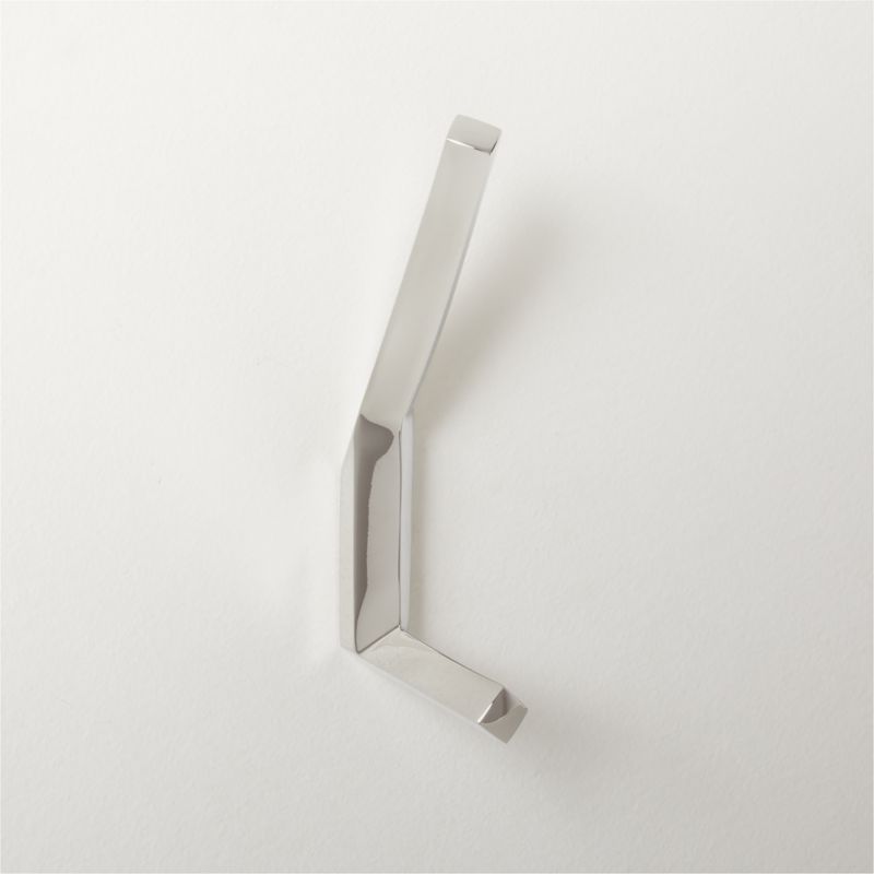 Retractable Nickel Door Hooks with White Mountable Board