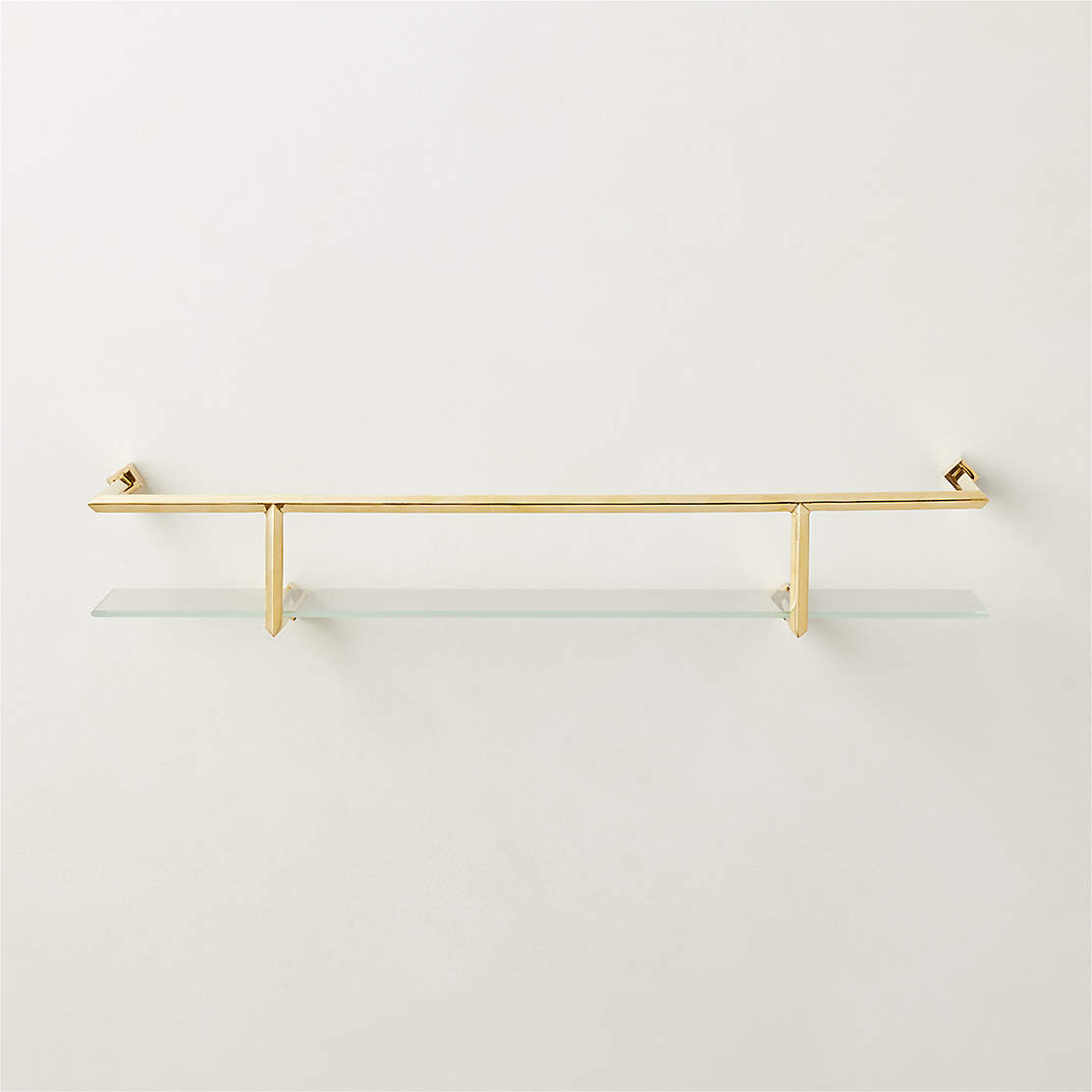 Metal Gunmetal Wall Shelf 24" + Reviews CB2