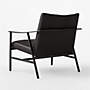 View Blair Channeled Black Leather Accent Chair - image 10 of 11