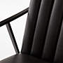 View Blair Channeled Black Leather Accent Chair - image 11 of 11