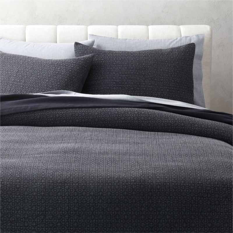 View Blair Black Stonewash King Duvet Cover details